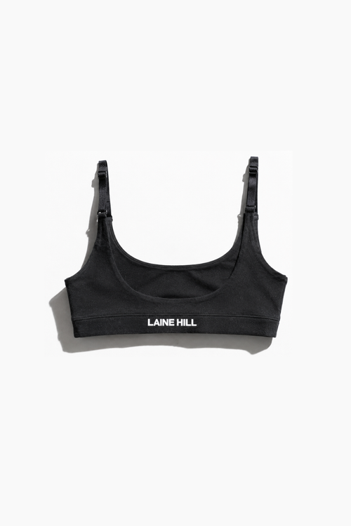 Essential Bra — Organic Cotton, Black